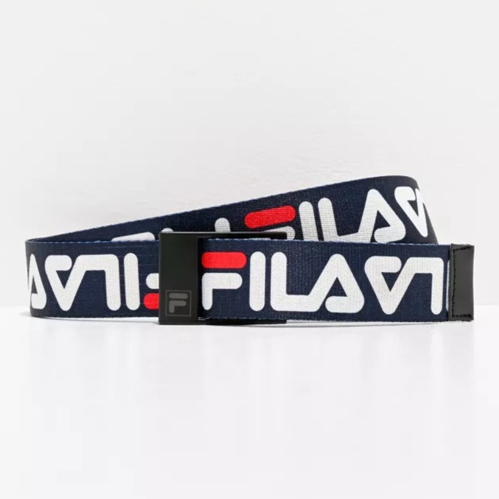 FILA Navy Logo Belt